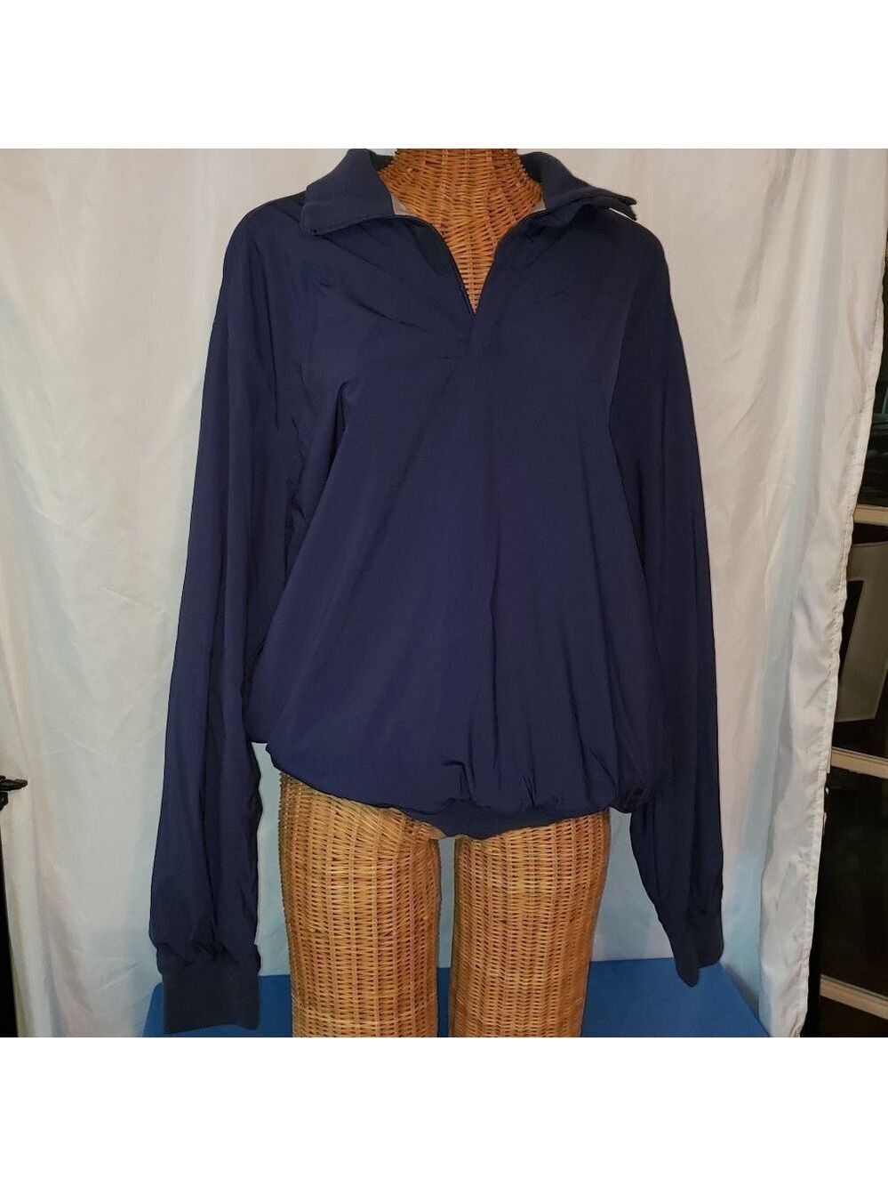 Men's BOSS Hugo Boss Golf Nylon Zip Up Pullover Jacket in Blue - L